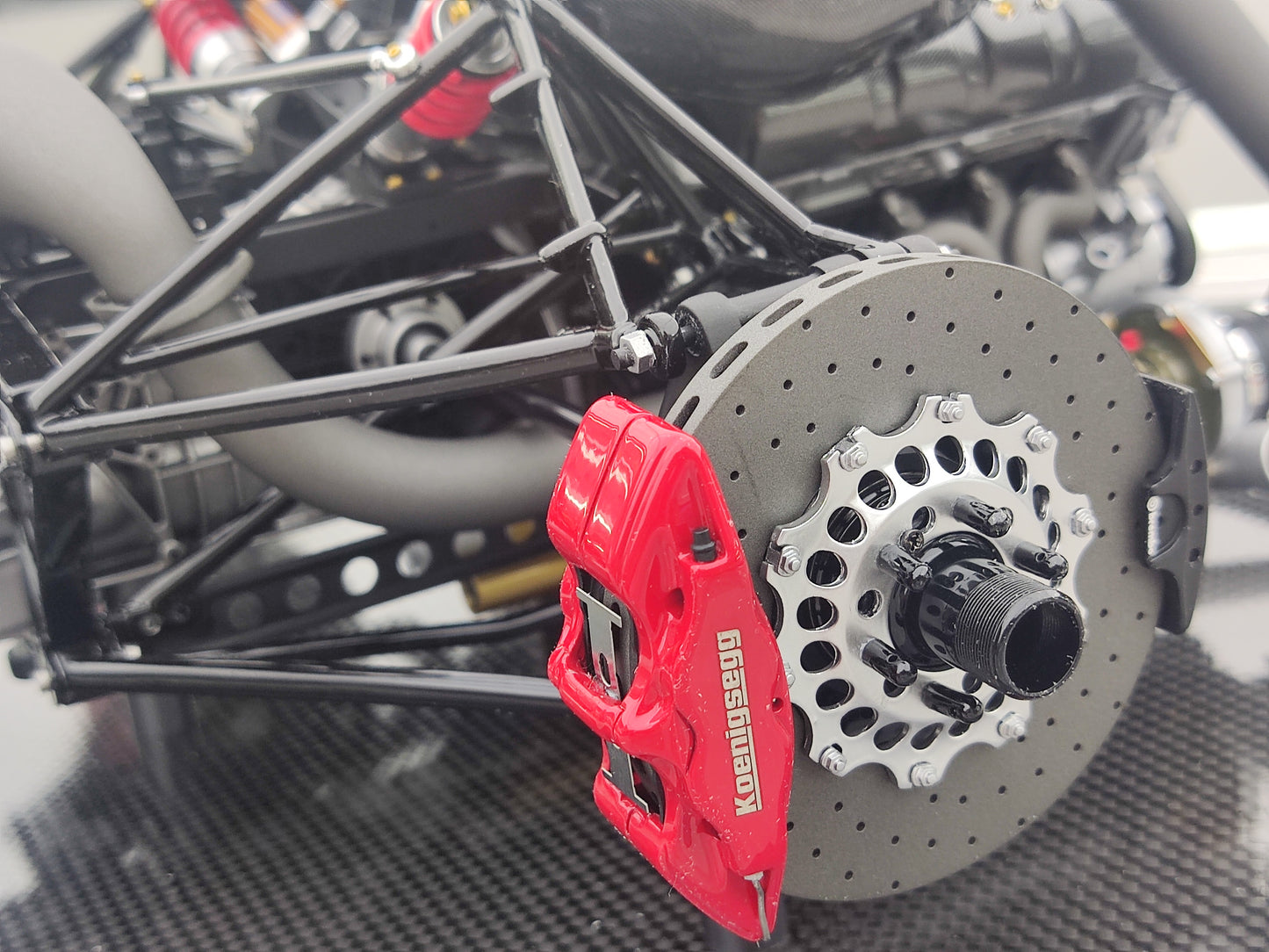 FRONTIART 1/6 Koenigsegg Agera RS Engine Grey FA159