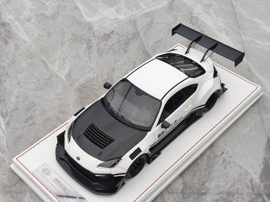 NA 1/18 Toyota GR86 Nigrablanka Simulada Aŭtomodelaj Ornamaĵoj JM-NA001