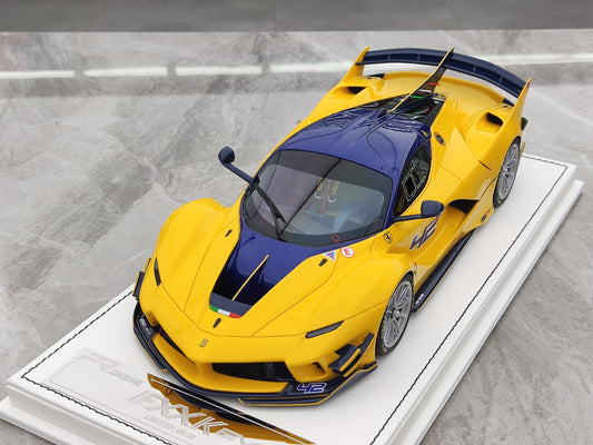 PR 1/18 Ferrari FXXK EVO Yellow Limited Edition Car Model PR-003