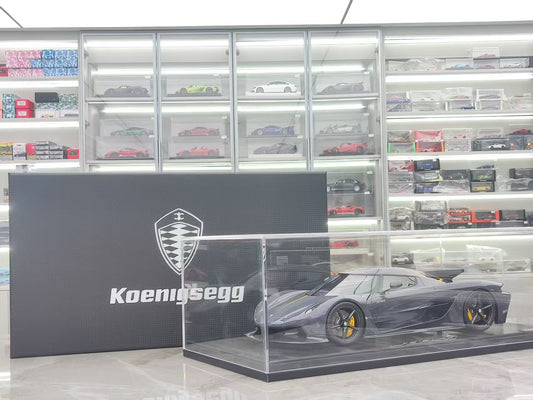 FRONTIART 1/12 Koenigsegg Jesko, limited to 2 units worldwide, Car No. 1, gray, resin model, FA165