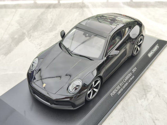 MINICHAMPS 1/18 Porsche 911 Carrera Black Alloy Model 155064022