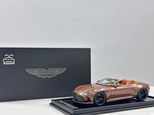 Xiaoguang Model & MotorHelix 1/18 Aston Martin DB12 Volante Convertible – Glamour Copper (MH386)