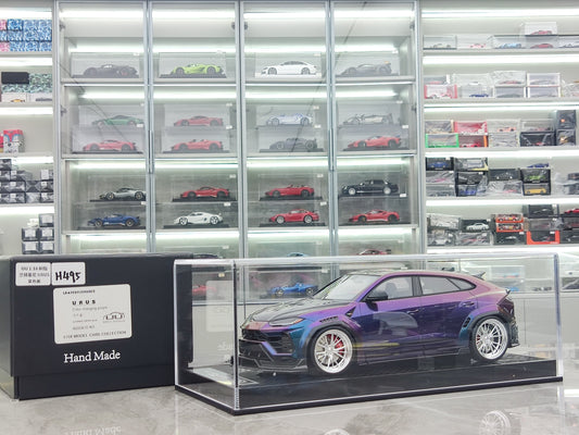 UU 1/18 Lamborghini URUS Color-Changing Purple Resin Car Model JS-UU010