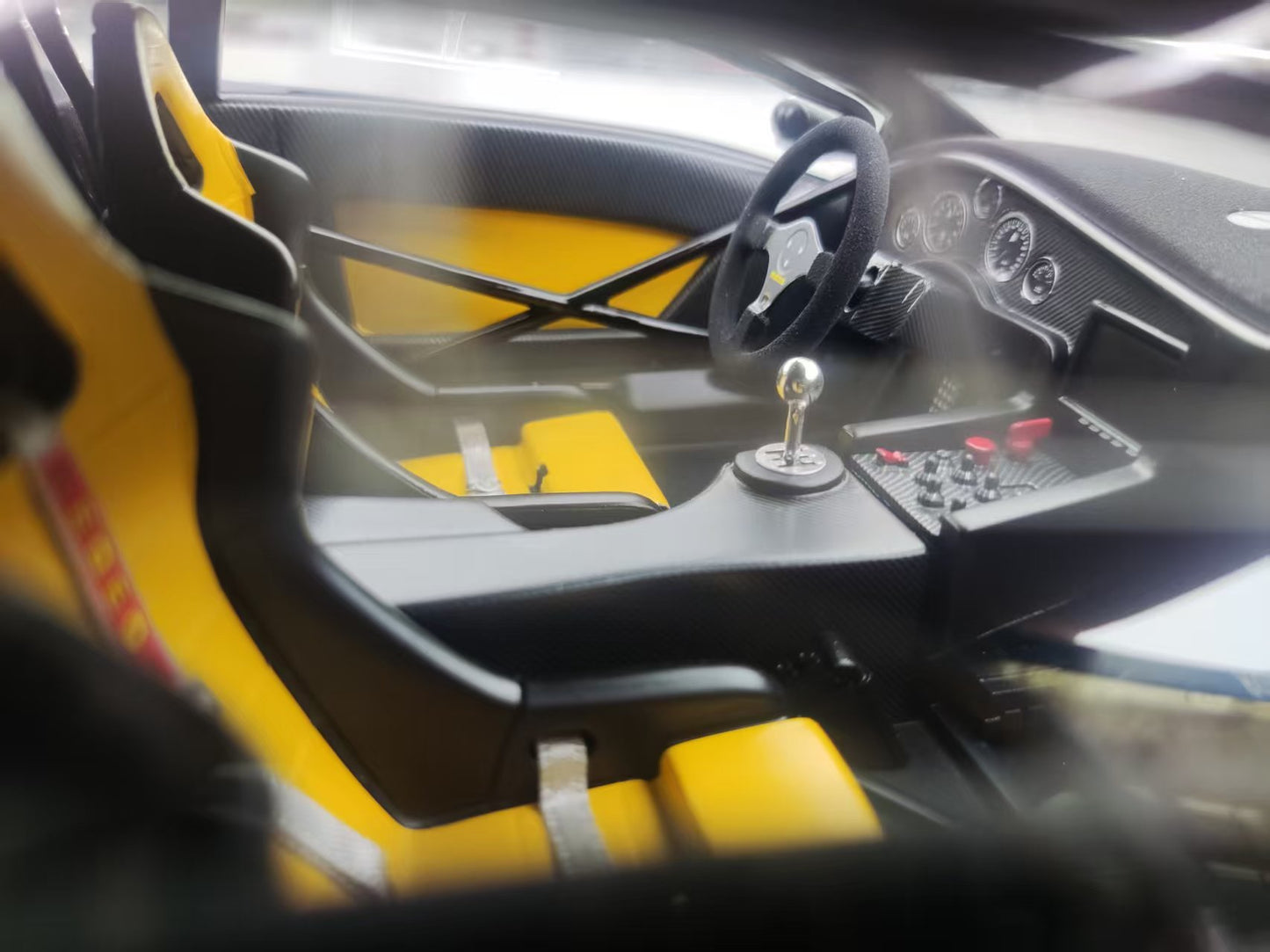 GL 1/12 Lamborghini Diablo GTR Matte Black JS-GL004