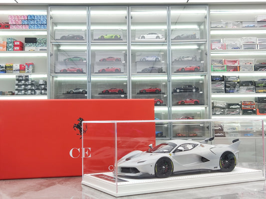 CE 1/18 Ferrari FXXK Iridescent Silver Model Car JS-CE010