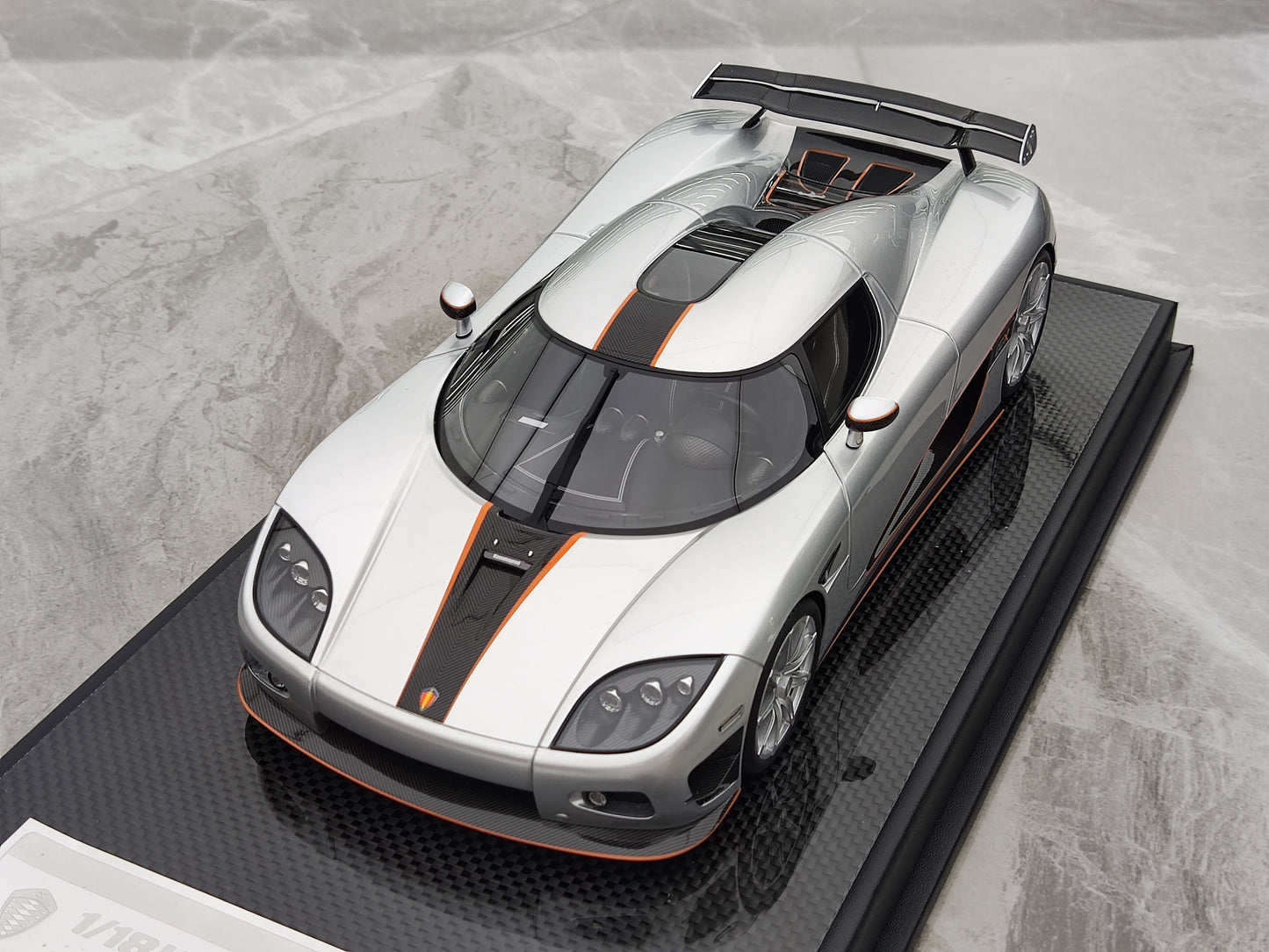 VMB 1/18 Koenigsegg CCX Silver Simulated Car Model JS-VMB001