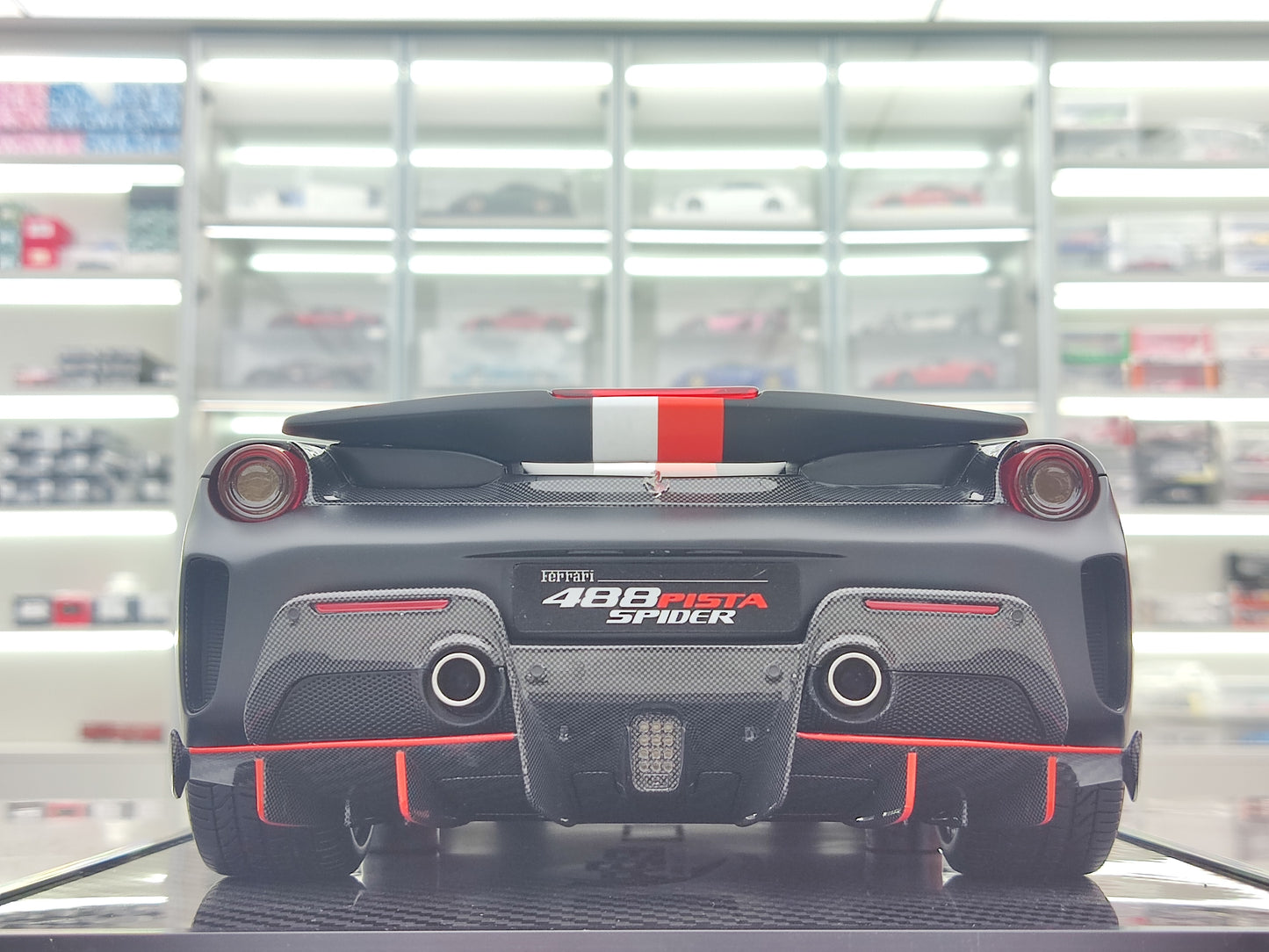 BBR 1/12 Ferrari 488 Pista Spider Leclerc Matte Black BBR1225CL