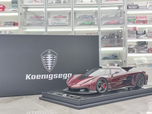 FRONTIART 1/18 Koenigsegg Jesko 7290 Absolut Red Carbon FA170