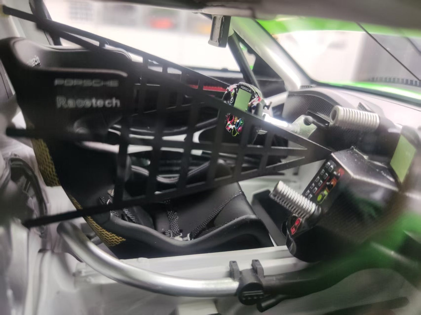 SPARK 1/12 Porsche 911 RSR-19 Project 1 Team, #56, 2023 Le Mans 24 Hours, Green Tyrannosaurus Rex, 12S044