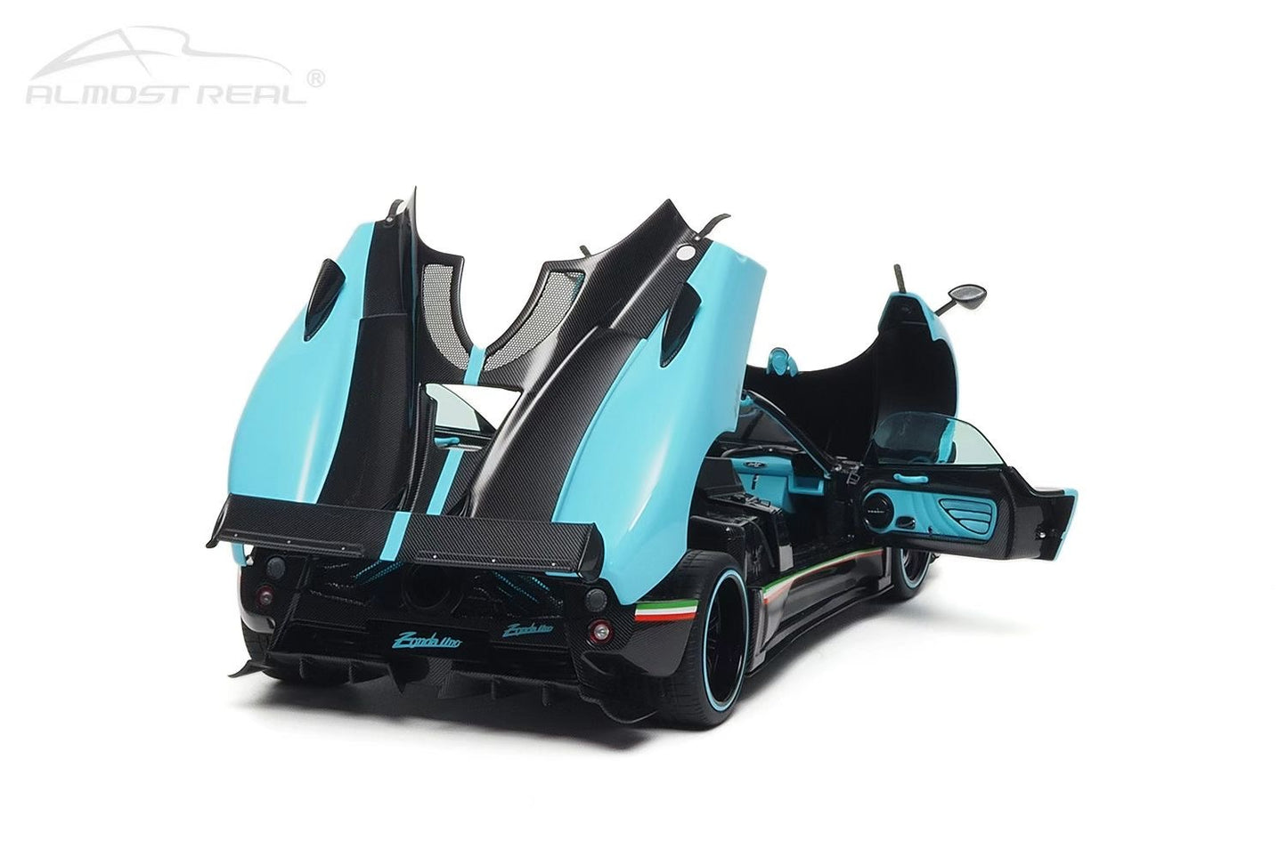 AR+ 1/18 Pagani Zonda Uno Blue All-Opening Alloy Car Model