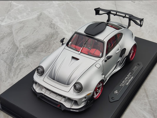 Dreamwalkers 1/18 Porsche CHEVALIER D995 Silver Simulated Car Model C-D995-SA01
