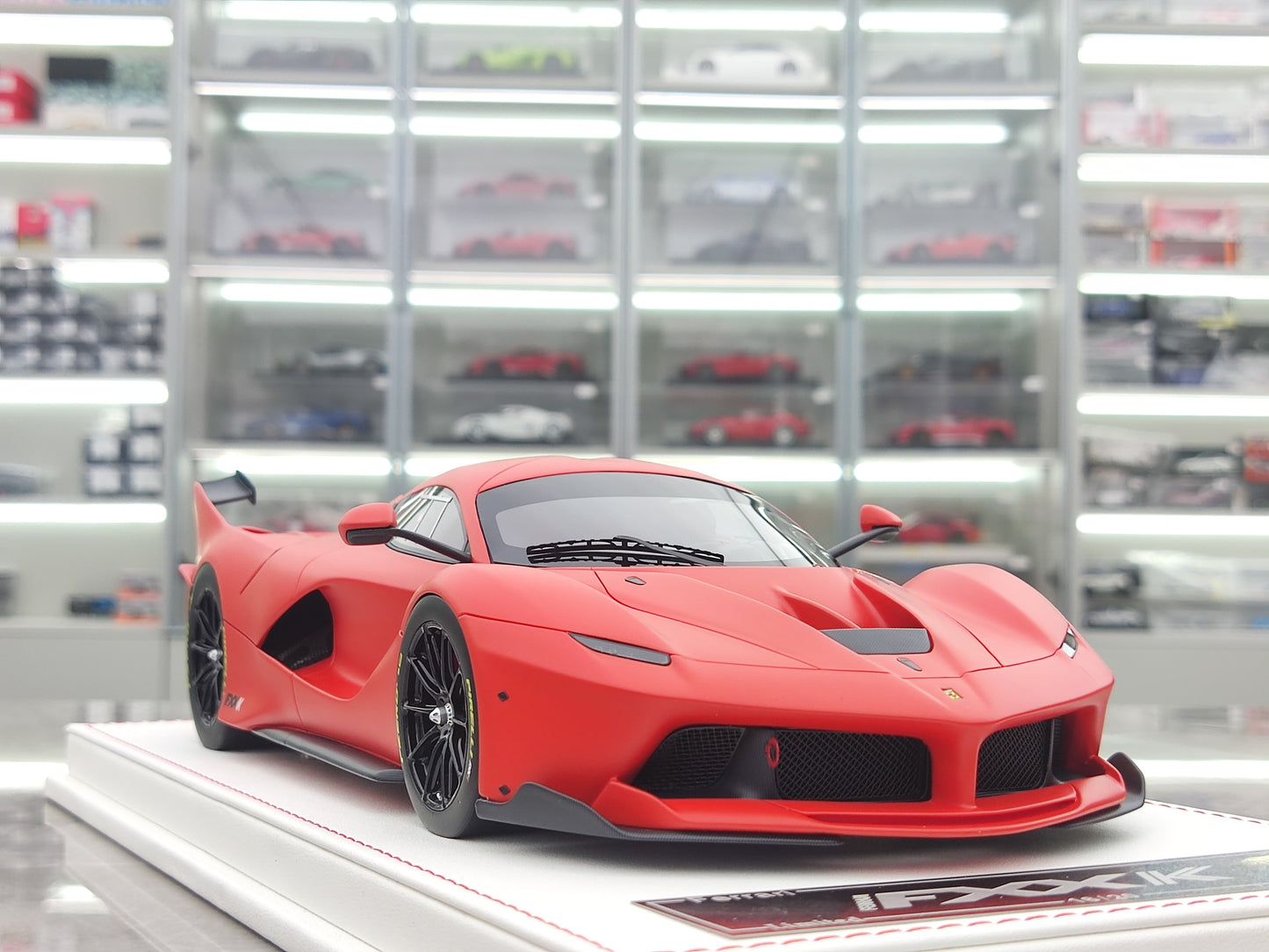 CE 1/18 Ferrari FXXK Matte Orange-Red Resin Car Model JS-CE008