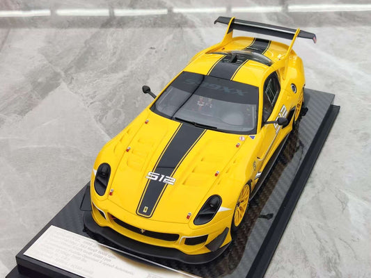 CE 1/18 Ferrari 599 XX EVO #512 Yellow Resin Model Car JS-CE022