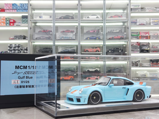 MCM 1/18 Porsche Singer DLS Turbo Acrylic Base with Bay/High Spoiler MCM013