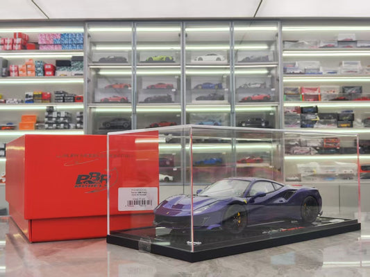 BBR 1/18 Ferrari 488pista Metallic Purple Simulated Car Model P18145VAHCH2