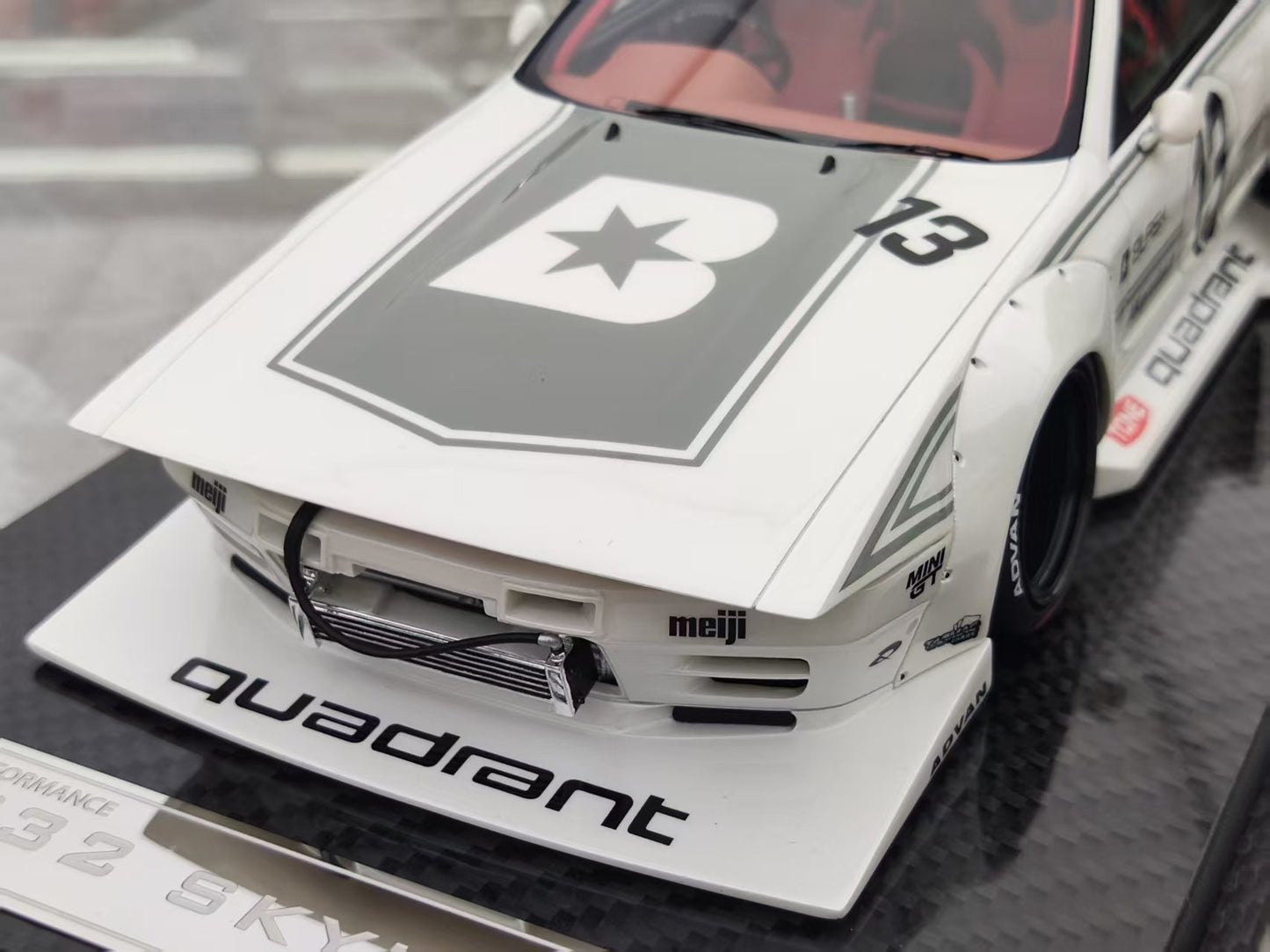 VIP 1/18 Nissan LB-R32 SKYLINE White Paint Resin Car Model VIP174