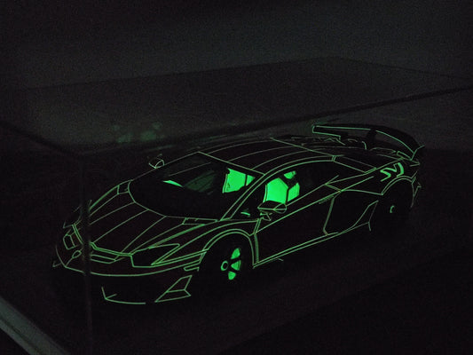 CE 1/18 Lamborghini SVJ Fluorescent Resin Car Model JS-CE004