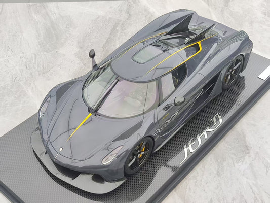 FRONTIART 1/12 Koenigsegg Jesko, limited to 2 units worldwide, Car No. 1, gray, resin model, FA165