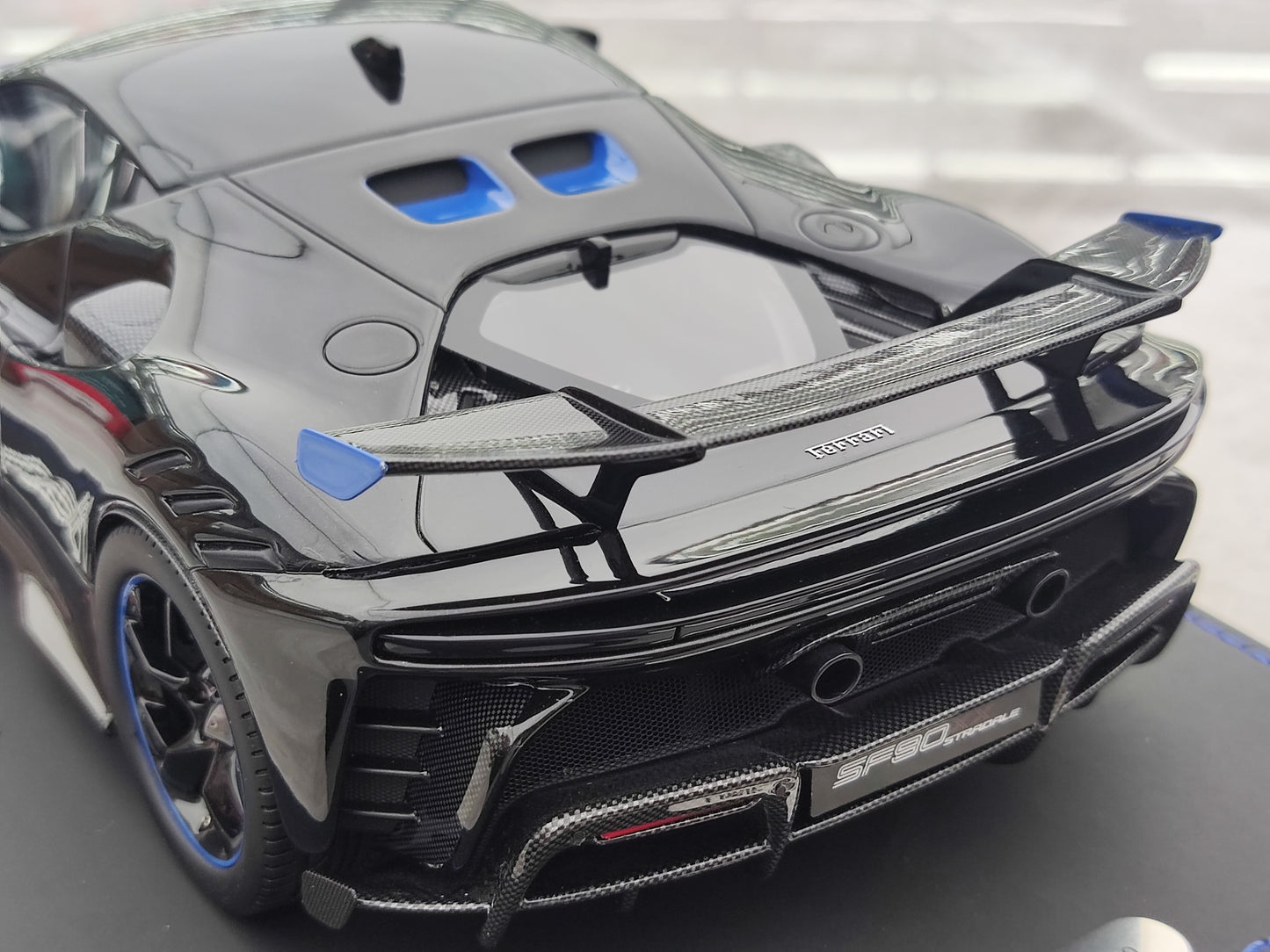 BBR 1/18 Ferrari SF90 XX Stradale Black Resin Car Model P18237Q