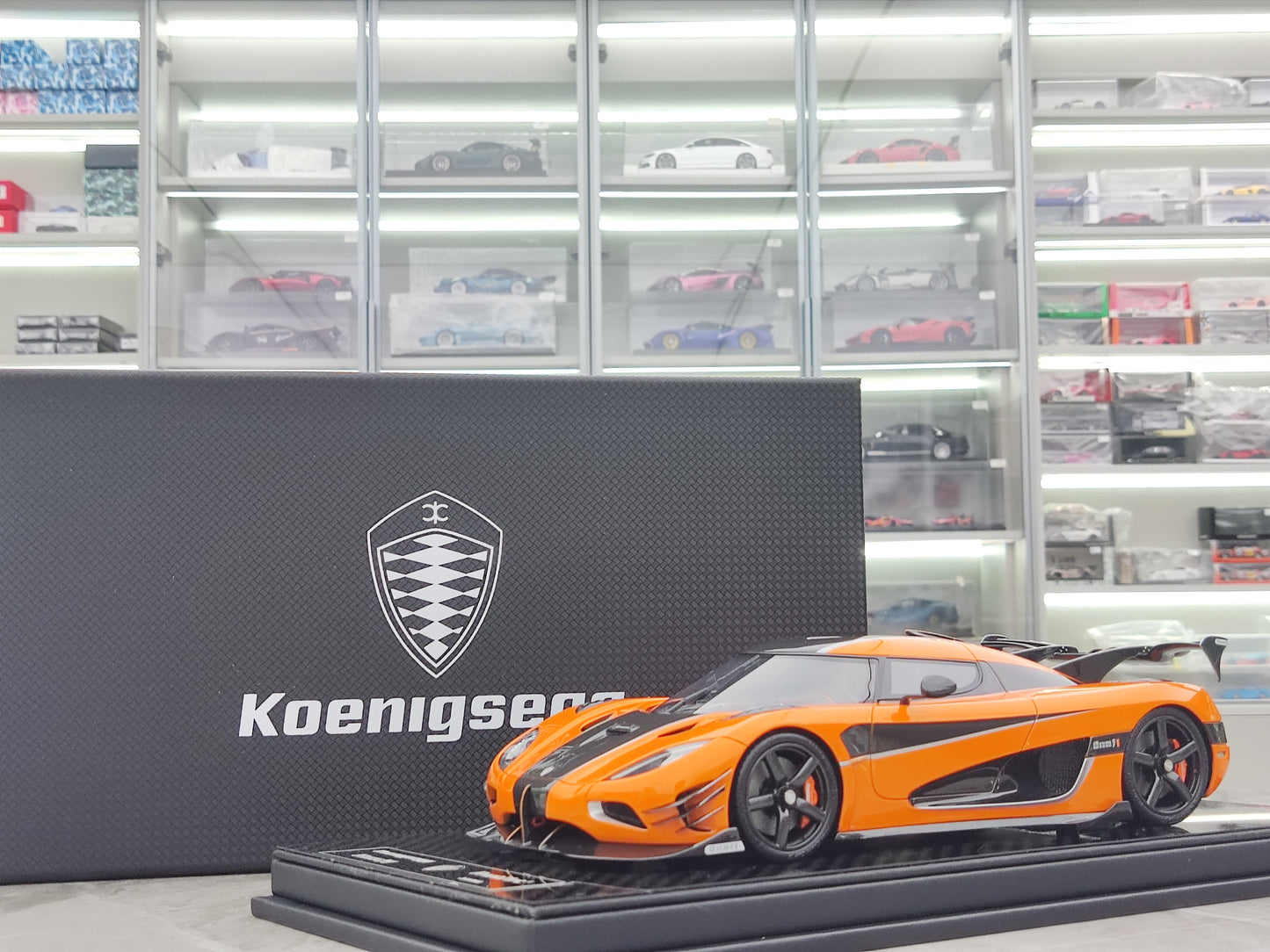 FRONTIART 1/18 Koenigsegg Agera RS One of 1 Orange FA061