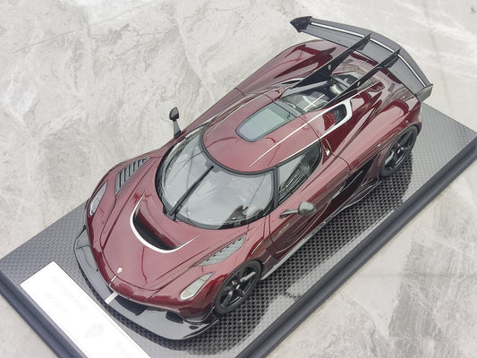 FRONTIART 1/18 Koenigsegg Jesko 7272 Red Carbon Resin Model Car FA162