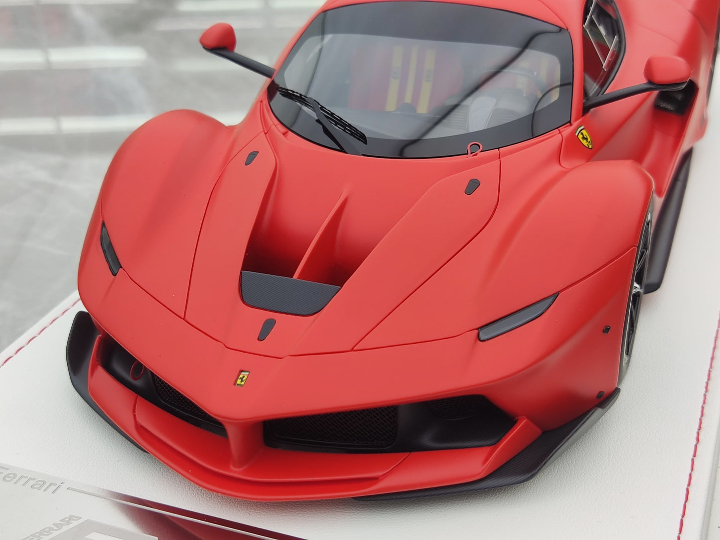 CE 1/18 Ferrari FXXK Matte Orange-Red Resin Car Model JS-CE008