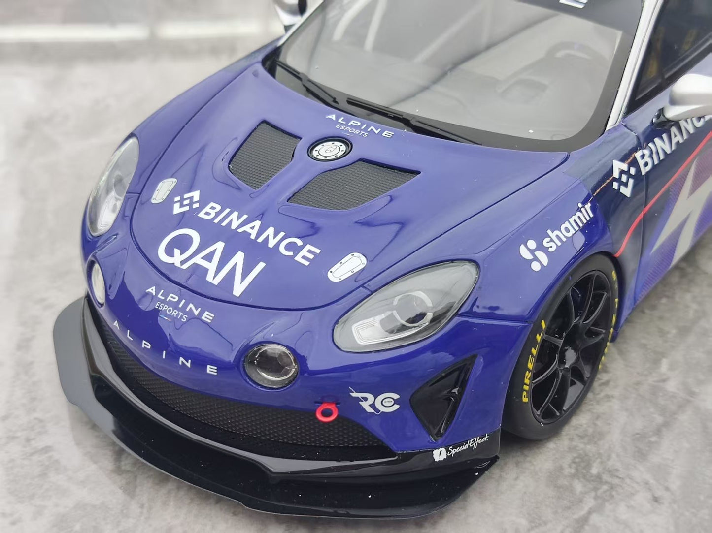 OTTO 1/18 ALPINE A110 GT4 EVO Blue Resin Model Decoration OT1160