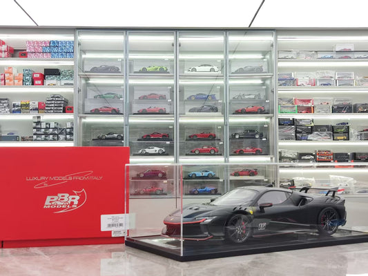 BBR 1/12 Ferrari SF90 XX Stradale Leclerc #16 Black Resin Car Model BBR1220CL