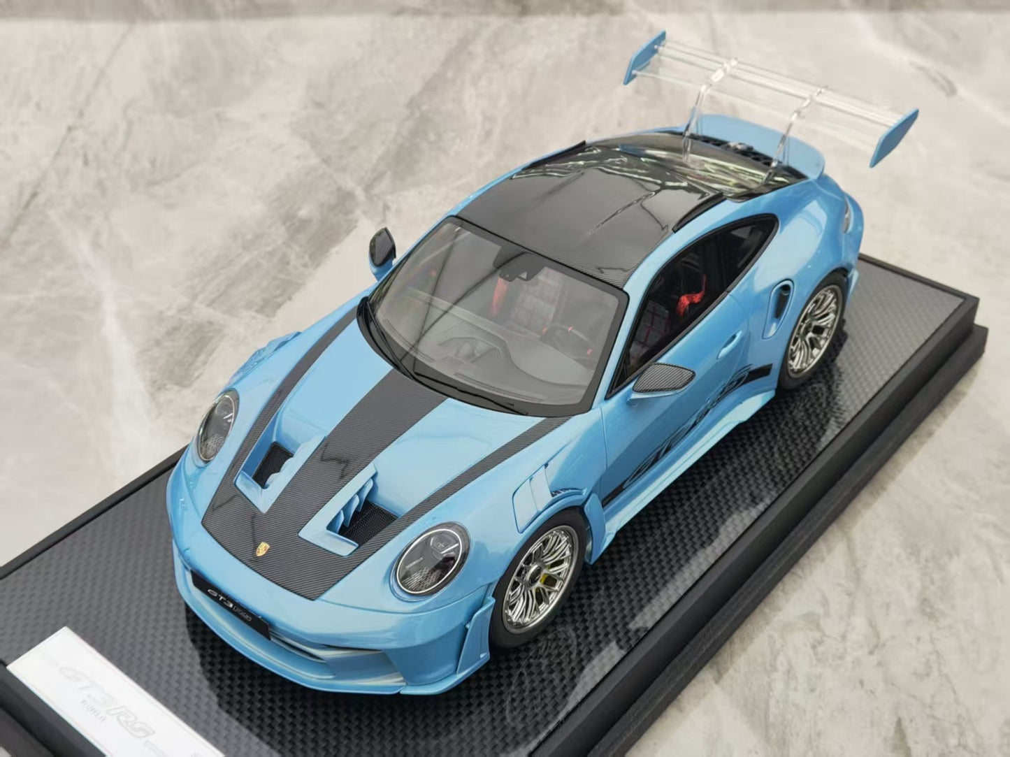 TIMOTHY&PIERRE 1/18 Porsche 992 GT3RS Blue Limited Edition Car Model TP181