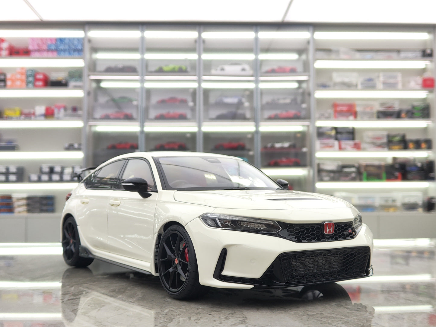 MH 1/18 Honda Civic Typer FL5 Blanka Aloja Modelaŭto MH297