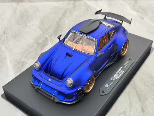 Dreamwallers 1/18 Porsche 911 Modified Blue Simulated Car Model C-D995-BS02