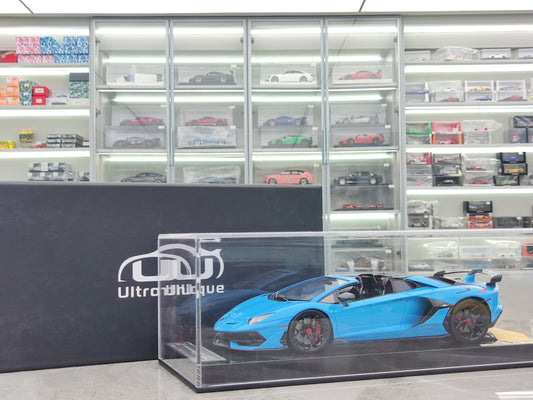 UU 1/18 Lamborghini SVJ Baby Blue UU002