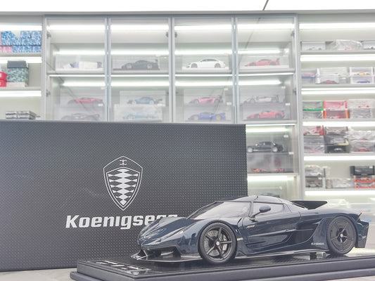 FRONTIART 1/18 Koenigsegg Jesko Absolut 7273 Blue Carbon FA176