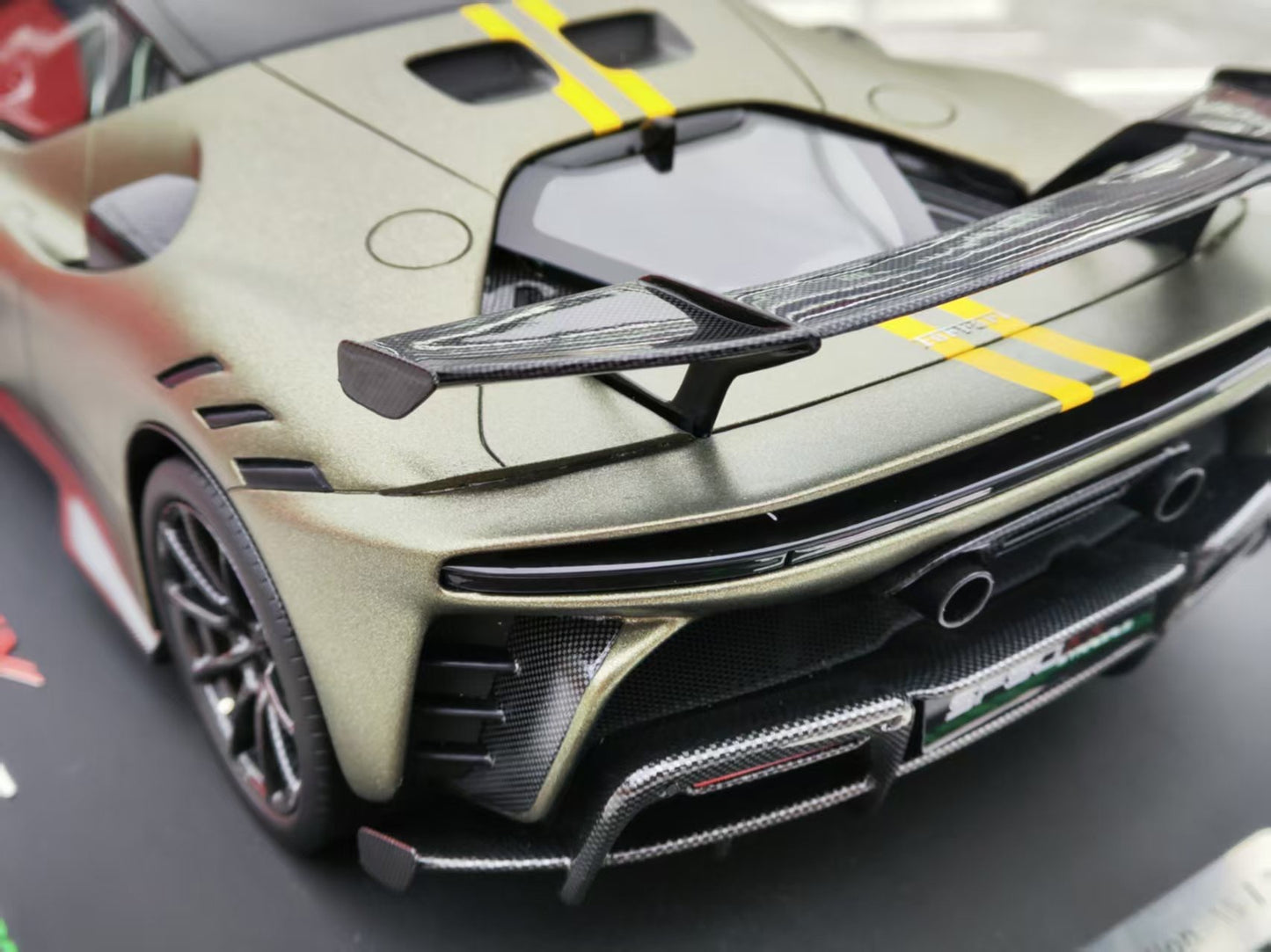 BBR 1/18 Ferrari SF90xx Opaco Verde Masoni Model Car P18237R