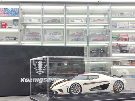 FRONTIART 1/18 Koenigsegg REGERA Crystal White FA094