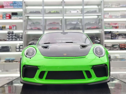 DM 1/8 Porsche 911 GT3RS Green Simulated Car Model PG011P