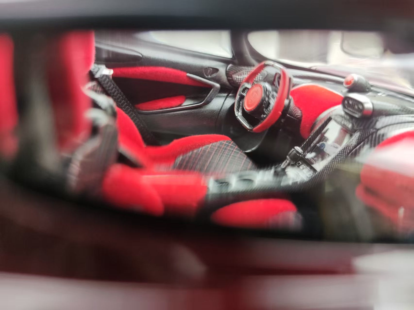 FRONTIART 1/18 Koenigsegg Jesko 7290 Absolut Red Carbon FA170