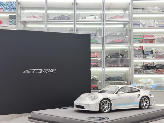 TIMOTHY&PIERRE 1/18 Porsche 911 GT3 RS Sonderwunsch Colorful White/Blue TP187