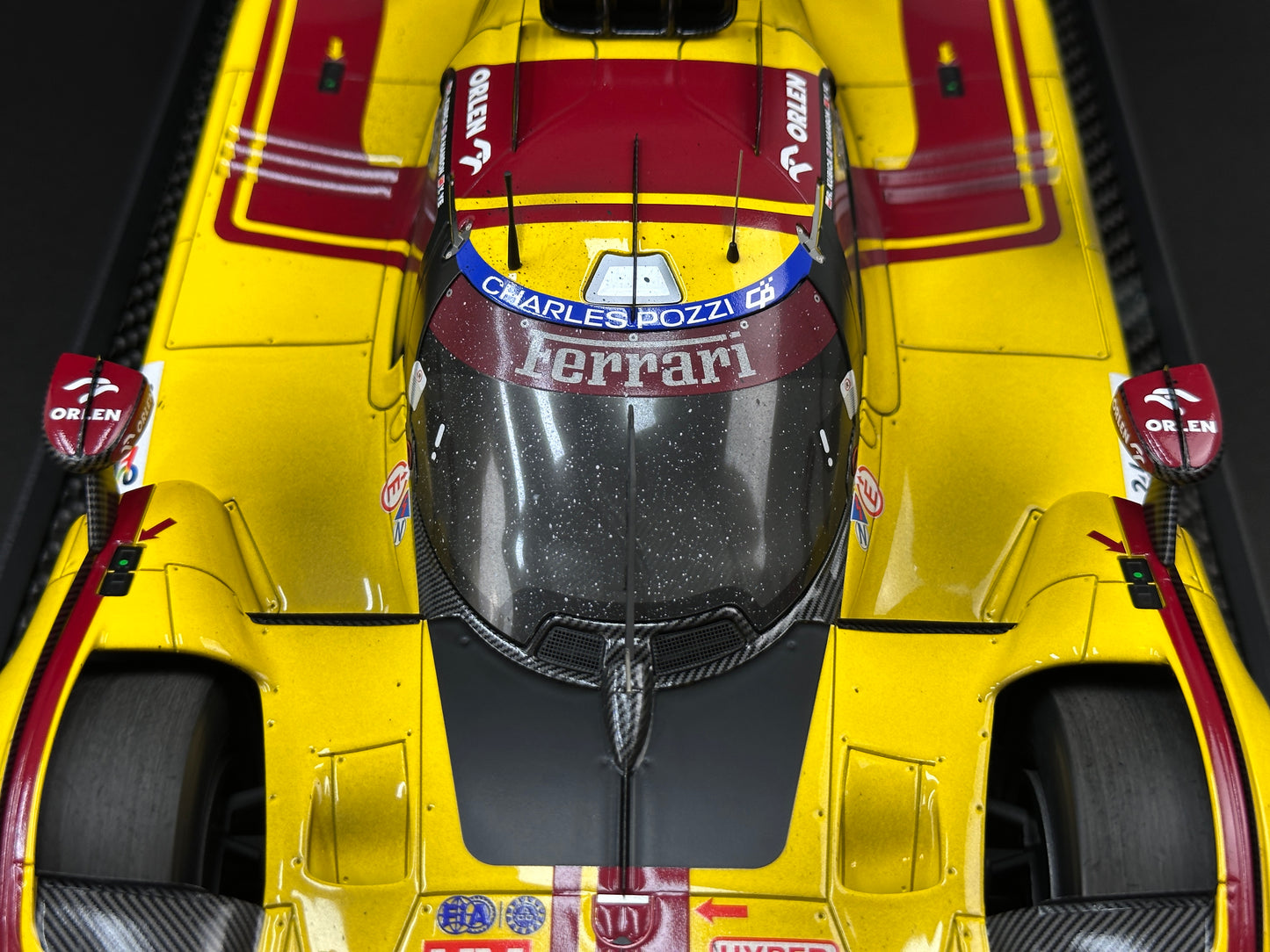 BBR 1/12 Ferrari 499P Le Mans 2025 - Ye Yifei's championship sprint in dirty form - Le Mans #83 - BBR1228Cdirty