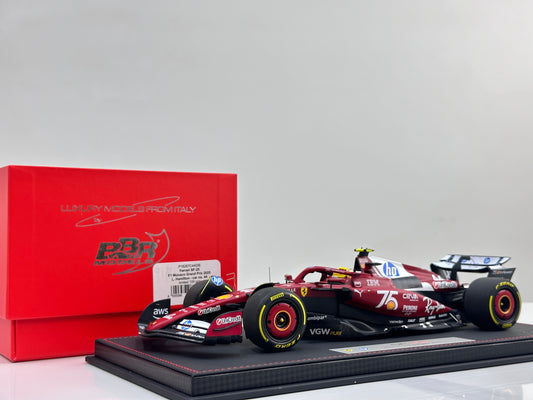 BBR 1:18 Ferrari SF25 – Monaco GP Race Finish: 5th Place (#44) P18267C44DIE