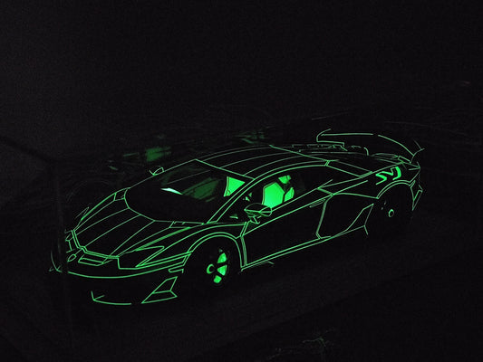 CE 1/18 Lamborghini SVJ Fluorescent Limited Edition Car Model