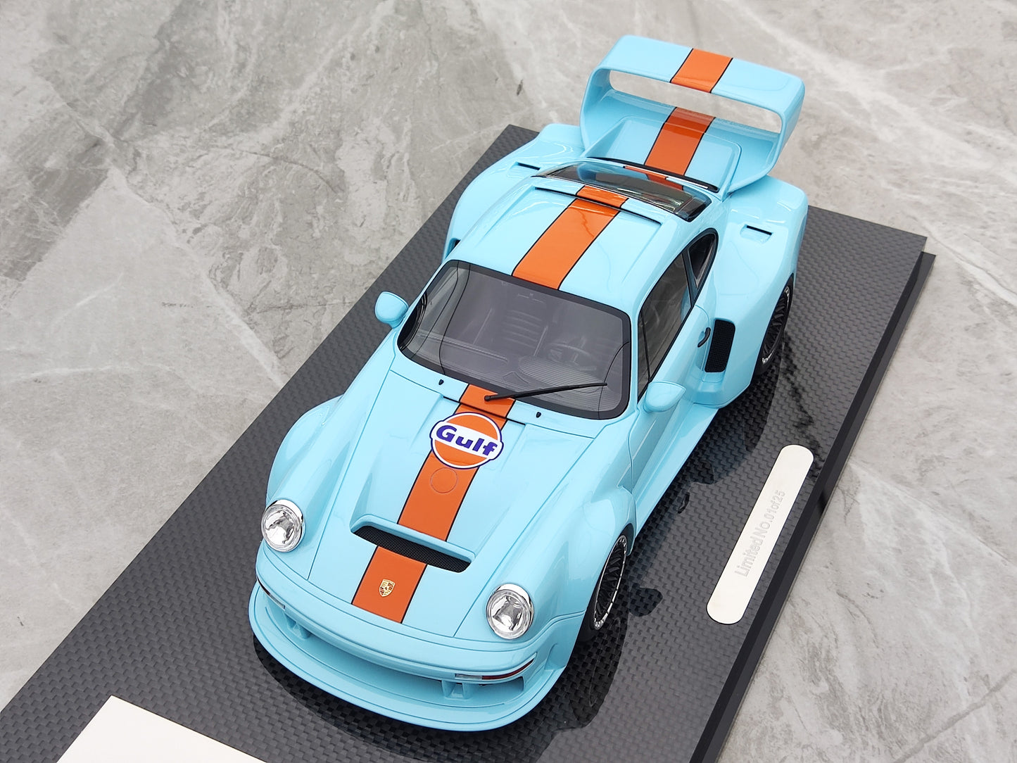 MCM 1/18 Porsche Singer DLS Turbo Carbon Base with Bay Wing and High Rear Wing MCM012