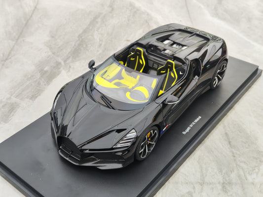 Topspeed 1/18 Bugatti w16 Mistral black resin car model ornaments TS0597