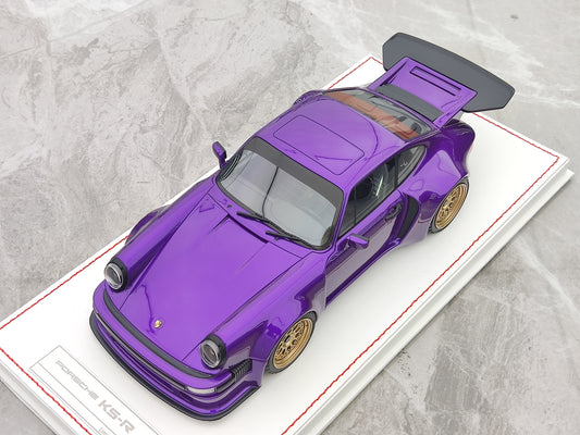 RUNNER 1/18 Porsche KS-R Limigita Eldono Modelaŭto-Ornamaĵoj