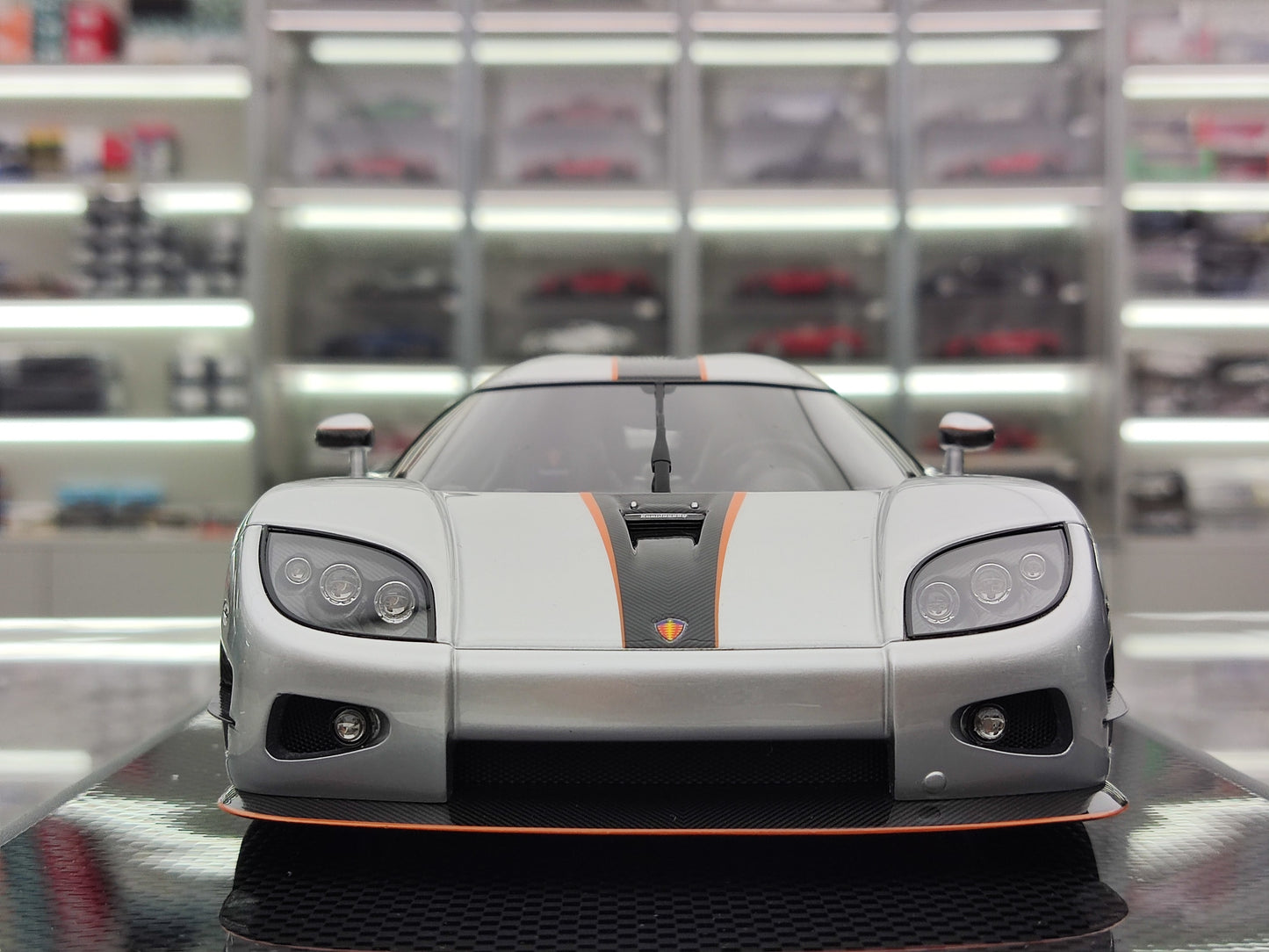 VMB 1/18 Koenigsegg CCX Silver Simulated Car Model JS-VMB001