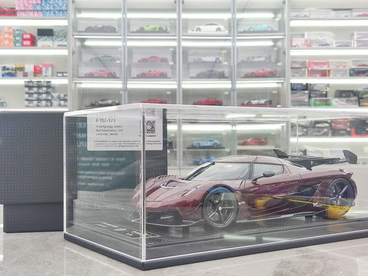 FRONTIART 1/18 Koenigsegg Jesko 7272 Red Carbon Resin Model Car FA162
