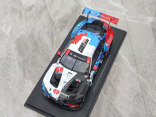 Topspeed 1/18 BMW M4 GT3 EVO #1 Paul Miller Racing 2025 Blue and White Livery TS0650