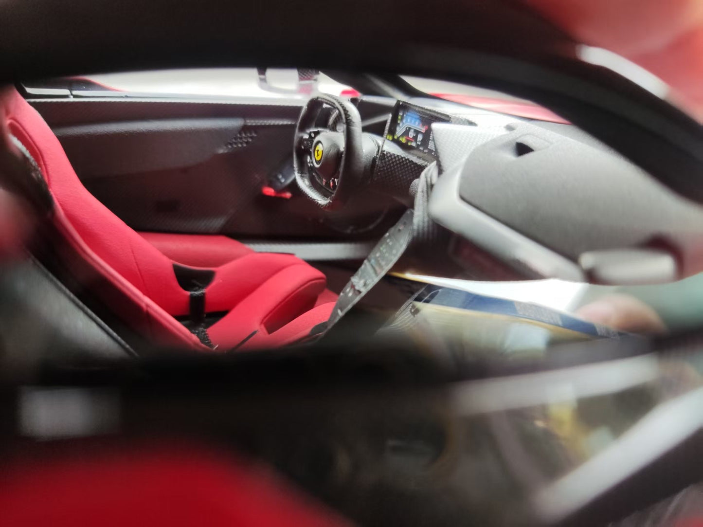 BBR 1/18 Ferrari F80 (New King of the Road) Carbon Base, Standard Red/Silver Carbon Fiber Wheels P18253A1CH