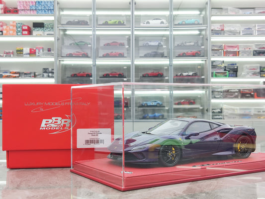 BBR 1/18 Ferrari F8 Hong Kong Purple Limited Edition Simulation Model Car P18171D-25
