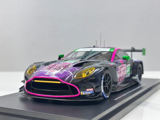 Topspeed 1/18 Aston Martin Vantage GT3 Evo #44 Magnus Racing Black/Purple Livery TS0690